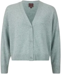 Cashmere Damen Cardigan hellgrün S