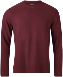 Naturaline Textil Naturaline Herren Shirt Langarm bordeaux XXL