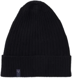 Cashmere Herren Beanie schwarz