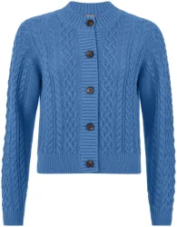 Naturaline Textil Naturaline Damen Cardigan blau XL