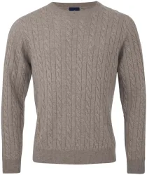 Cashmere Herren Pullover beige XXL