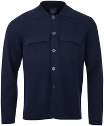 Cashmere Herren Overshirt navy L