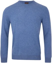Cashmere Herren Pullover blau XL