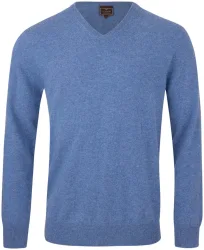 Cashmere Herren Pullover blau M