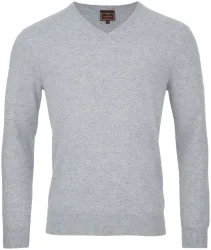Cashmere Herren Pullover hellgrau XL