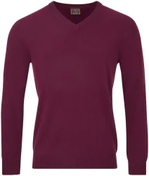 Cashmere Herren Pullover bordeaux M