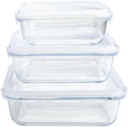 Neoflam Glasbehälter-Set 3-teilig