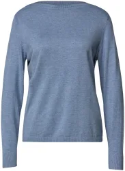 Basic Pullover mit U-Boot-Ausschnitt