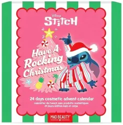 Accentra Adventskalender Stitch Rockin' in aufklappbarer Box, gefüllt mit 24 Überraschungen, Größe: 37 x 4.8 x 37cm, Farbe: rosa, VE 6