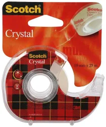 Scotch Crystal 6-1925D Klebeband Abroller 19 mm x 25 m