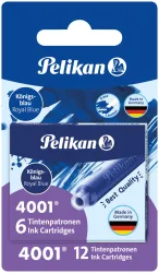 Pelikan 4001 Tintenpatrone königsblau 12 Stk