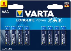Varta Longlife Power Batterien Aaa/Lr03 8 Stück