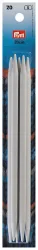 Prym Strumpfstricknadeln, grau 7.00 mm, 20 cm, Karte 5 Stk., Kunststoff