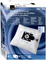 Coop Staubsaugerbeutel Microfaser Sa+34 4 Stück