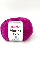 Sommer Merino 125 168 Handstrickgarn 100% Merino Superwash beere 50g