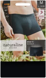 Naturaline Textil Naturaline Herrn Boxer schwarz XL
