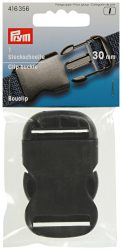 Prym Steckschnalle stark, schwarz 30 mm, Karte, 100 % PES