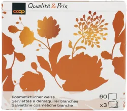 well Kosmetiktücher Design Würfel 3-lagig Farbe assortiert 60 Stück