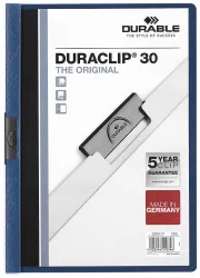 Durable Duraclip Mappe dunkelblau