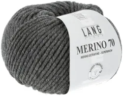 Lang Strickg. Merino 70 05 d.grau 50g