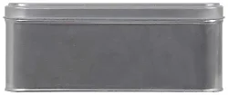 Dose silber 18x18cm