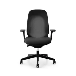 Giroflex office chair 40-4049 with 3D armrests, Black/Black, New, Ergonomic chair - ideal for flexible working