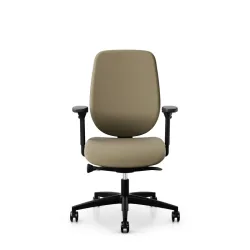 Giroflex 353 office chair without headrest & with 4D armrests Light brown/Black, New, Ergonomic chair - ideal for flexible working