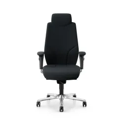 Giroflex 64-9778 executive chair with 4D armrests, Black/Chrome-plated, New, Ergonomic chair - ideal for flexible working