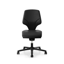 Giroflex 64-3078 LAB laboratory chair with fixed armrests, Black/Black, New, Ergonomic chair - ideal for flexible working