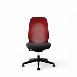 Office swivel chair Giroflex 40-4049 without armrests, Red/Black, New, Ergonomic chair - ideal for flexible working