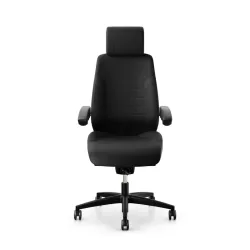 Swivel chair  Giroflex 60 with headrest & with folding armrests Black/Black, New, Ergonomic chair - ideal for flexible working
