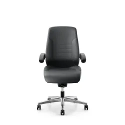 Swivel chair  Giroflex 60 without headrest & with folding armrests Gray/Chrome-plated, New, Ergonomic chair - ideal for flexible working