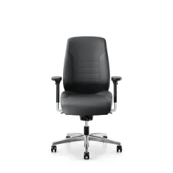 Swivel chair  Giroflex 60 without headrest & with 4D armrests Gray/Chrome-plated, New, Ergonomic chair - ideal for flexible working