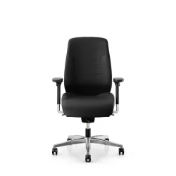 Swivel chair  Giroflex 60 without headrest & with 4D armrests Black/Chrome-plated, New, Ergonomic chair - ideal for flexible working