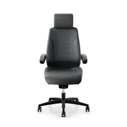 Swivel chair  Giroflex 60 with headrest & with folding armrests Gray/Black, New, Ergonomic chair - ideal for flexible working