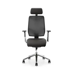 Executive chair Giroflex 68-3519 with 3D armrests, Black/Chrome-plated, New, Ergonomic chair - ideal for flexible working