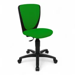 Topstar High S'cool children's chair without armrests, Green/Black, New, Ergonomic chair - ideal for flexible working