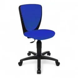 Topstar Kinderdrehstuhl High S´cool, ohne Armlehnen, Muldensitz, 3D-Netz-Rückenlehne, blau/schwarz