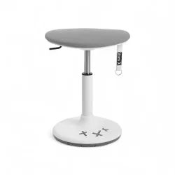 Height-adjustable office stool Topstar Sitness X Stool 20 Gray/White, New, Dynamic sitting - ideal for healthy sitting
