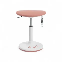 Height-adjustable office stool Topstar Sitness X Stool 20 Pink/White, New, Dynamic sitting - ideal for healthy sitting