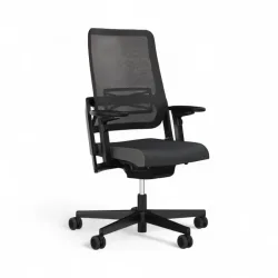 Sitag SitagXilium Mesh swivel chair without headrest & with 4D armrests Black/Black, New, Ergonomic chair - ideal for flexible working