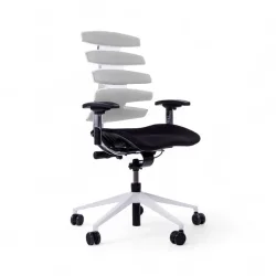 Office chair SitagWave with 3D armrests, Gray/White, New, Ergonomic chair - ideal for flexible working