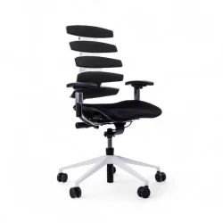 Office chair SitagWave with 3D armrests, Black/White, New, Ergonomic chair - ideal for flexible working