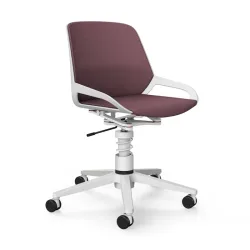 Office swivel chair Aeris Numo Task without armrests, Light violet/White, New, Ergonomic chair - ideal for flexible working