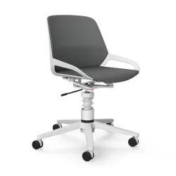 Office swivel chair Aeris Numo Task without armrests, Gray/White, New, Ergonomic chair - ideal for flexible working