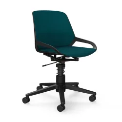 Office swivel chair Aeris Numo Task without armrests, Petrol/Black, New, Ergonomic chair - ideal for flexible working
