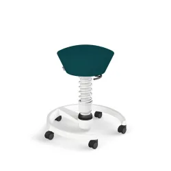 Aeris Swopper office stool Petrol/White, New, Dynamic sitting - ideal for healthy sitting