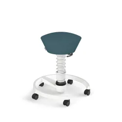 Aeris Swopper office stool Blue/White, New, Dynamic sitting - ideal for healthy sitting