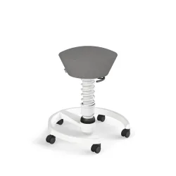 Aeris Swopper office stool Light grey/White, New, Dynamic sitting - ideal for healthy sitting