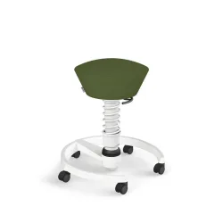 Aeris Swopper office stool Green/White, New, Dynamic sitting - ideal for healthy sitting